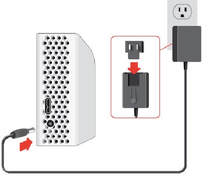 Seagate - Backup Plus - Conecte a una toma de corriente Conecte a una toma de corriente