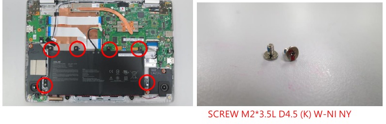 Asus - C423NA - Módulo de la batería - Paso 3 Módulo de la batería - Paso 3