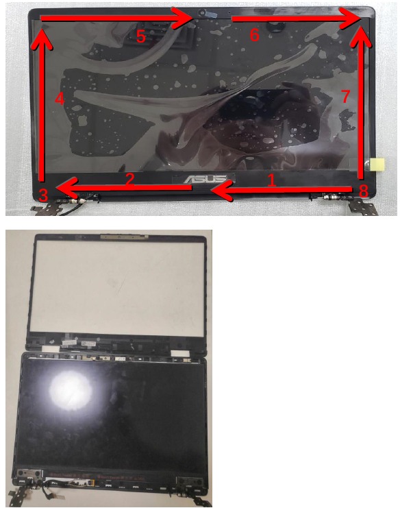 Asus - C423NA - Módulo LCD - Paso 2 Módulo LCD - Paso 2