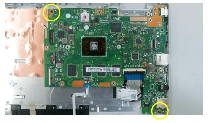 Asus - C423NA - Quitar el módulo de la placa base - Paso 2 Quitar el módulo de la placa base - Paso 2