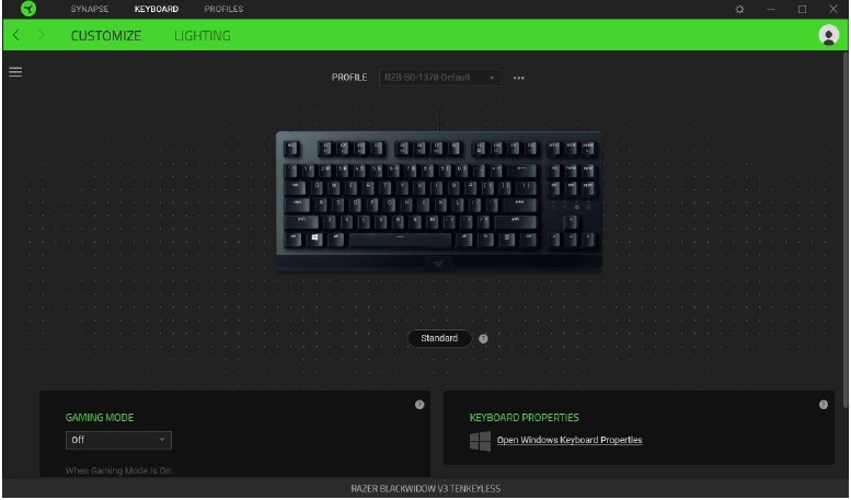 RAZER - BLACKWIDOW V3 TENKEYLESS - Modificación de las asignaciones de teclas del teclado Modificación de las asignaciones de teclas del teclado