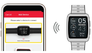 Masimo - W1 - Emparejar con la aplicación Emparejar con la aplicación