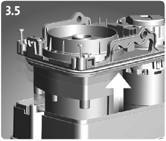 GRUNDFOS - Sololift2 C-3 - If Foreign body in tank - Step 5 Si hay un cuerpo extraño en el depósito - Paso 5