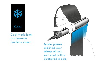 Dyson - Airstrait - Modo Cool (frío) Modo Cool (frío)