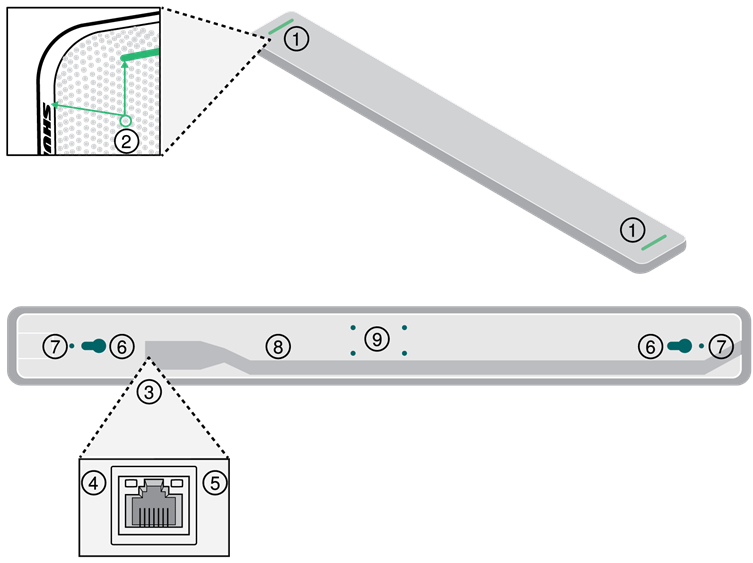 Shure - MXA710 - Partes Partes