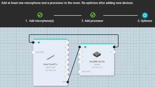 Shure - MXA710 - Enrutar audio y aplicar DSP Enrutar audio y aplicar DSP