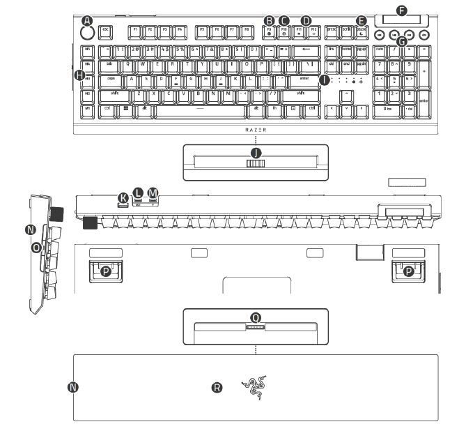 Teclado Razer BlackWidow V4 Pro