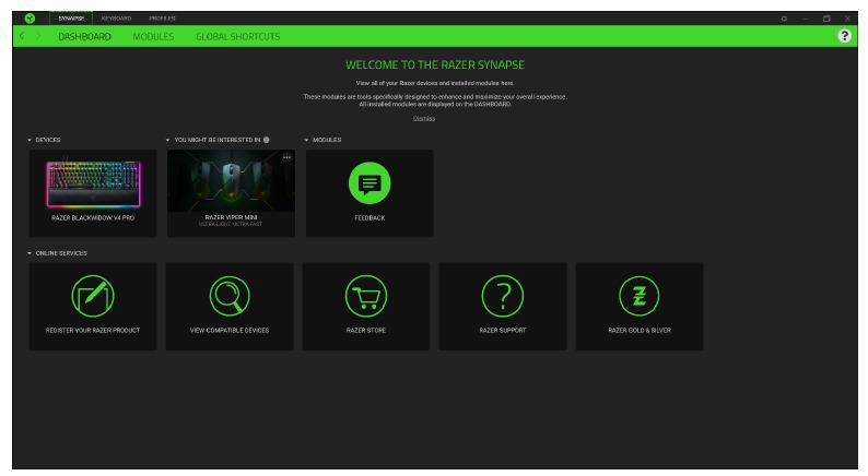 Razer - BLACKWIDOW V4 PRO - Panel de control Panel de control