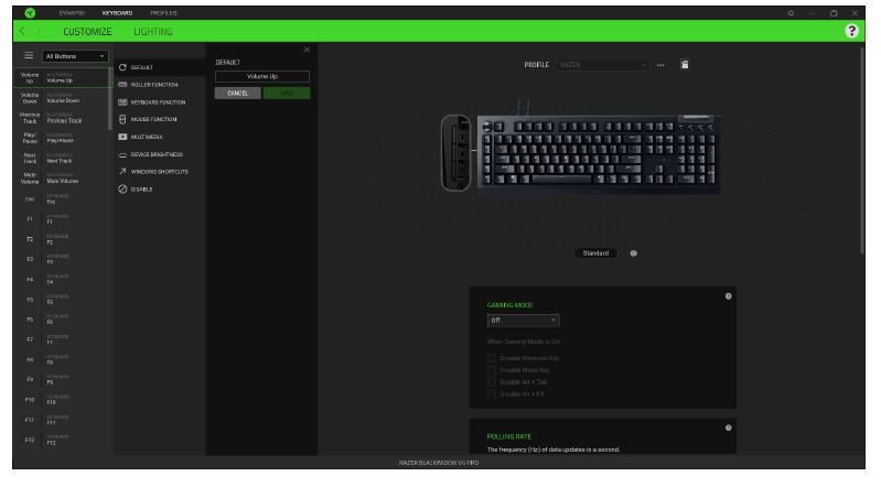 Razer - BLACKWIDOW V4 PRO - Barra lateral Barra lateral