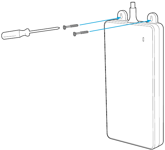 Cisco - Desk Pro - Montaje en pared de la fuente de alimentación: fijación con tornillos Montaje en pared de la fuente de alimentación: fijación con tornillos