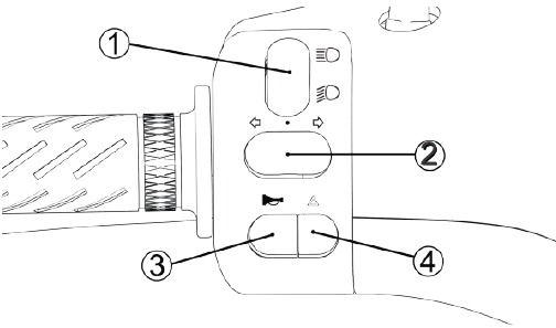 Horwin - SK3 - Interruptor combinado - Lado izquierdo Interruptor combinado - Lado izquierdo