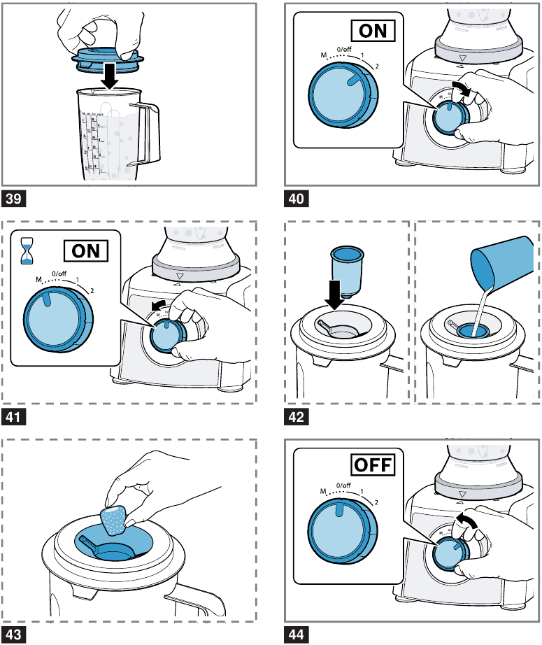 Bosch - MultiTalent 3 - Processing ingredients with blender - Step 2 Procesamiento de ingredientes con la batidora - Paso 2