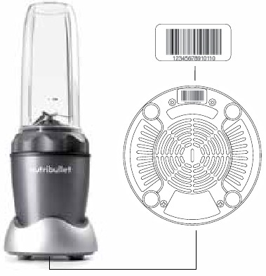 NUTRIBULLET - NB50100C - Registro de la garantía - Número de serie Registro de la garantía - Número de serie