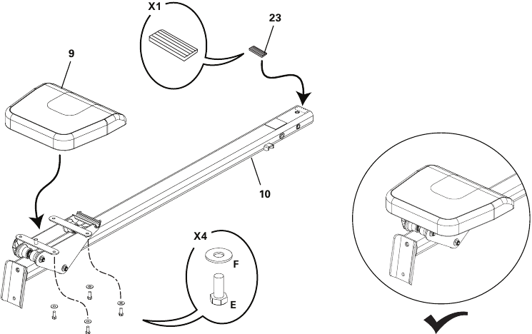 Bowflex - PR1000 - Assembly - Step 2 Montaje - Paso 2