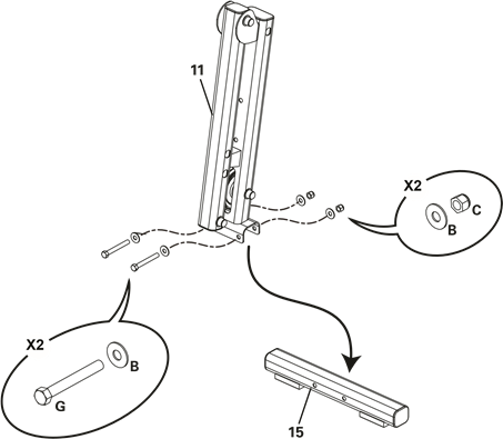 Bowflex - PR1000 - Assembly - Step 3 Montaje - Paso 3