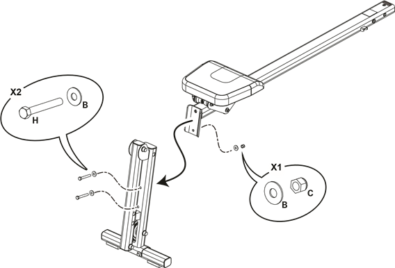 Bowflex - PR1000 - Assembly - Step 4 Montaje - Paso 4