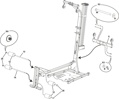 Bowflex - PR1000 - Assembly - Step 9 Montaje - Paso 9