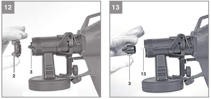 EINHELL - TC-SY 400 P - Desconexión y limpieza de la pistola - Paso 2 Desconexión y limpieza de la pistola - Paso 2