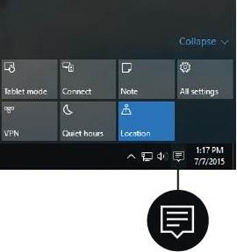 Microsoft - Surface Pro 4 - Familiarizarse con Windows 10 - Centro de actividades Familiarizarse con Windows 10: centro de actividades