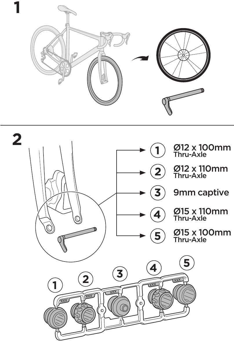 Thule - FastRide - INSTRUCCIONES DE INSTALACIÓN - Paso 1 INSTRUCCIONES DE INSTALACIÓN - Paso 1