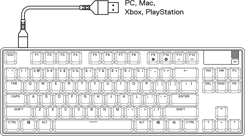 SteelSeries - APEX PRO TKL - SETUP - CONNECTION CONFIGURACIÓN - CONEXIÓN