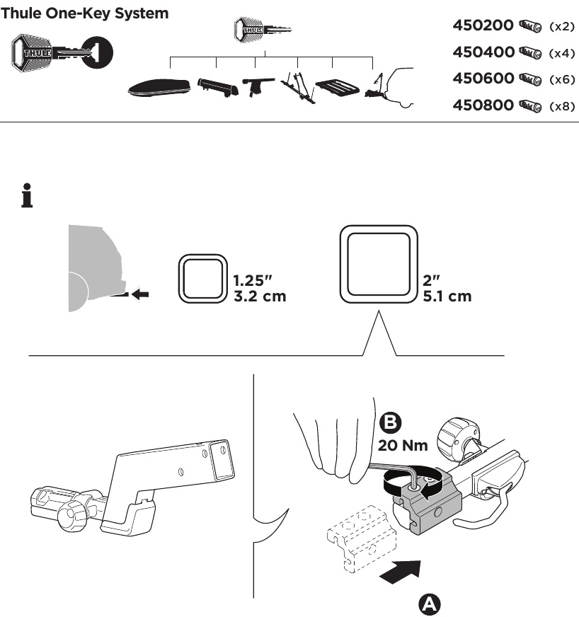 Thule - Arcos - Lista de accesorios e instalación Lista de accesorios e instalación