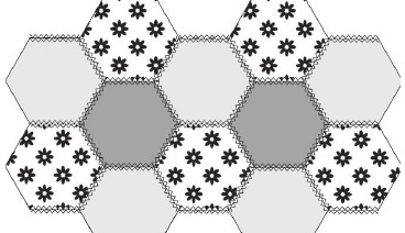 puntada de patchwork elástica