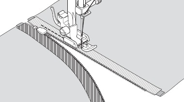 Singer - Brilliance - Sewing - Step 2 - Sewing in a zipper Costura - Paso 2 - Coser una cremallera