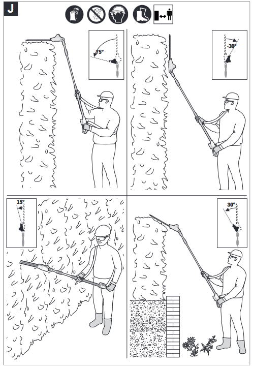 Bosch - Universal HedgePole 18 - Instrucciones de trabajo - Paso 2 Instrucciones de trabajo - Paso 2