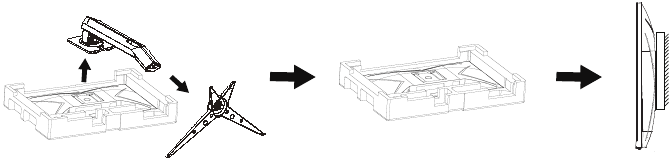 AOC - 24G2S - Wall Mounting Montaje en pared