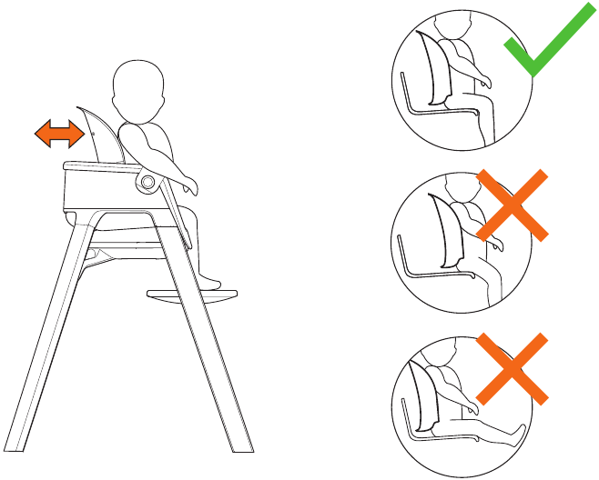Stokke - Steps - Ajuste del respaldo - Paso 2 Ajuste del respaldo - Paso 2