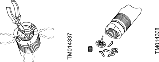 Grundfos - SQ - Extracción de la válvula antirretorno Extracción de la válvula antirretorno