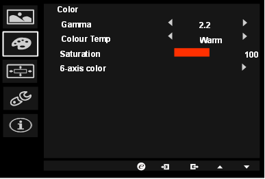 Acer - Predator XB271HU - La página de funciones - Color La página de funciones - Color