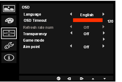 Acer - Predator XB271HU - La página de funciones - OSD La página de funciones - OSD