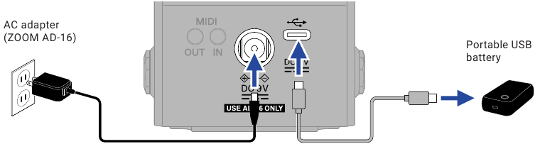 ZOOM - MS-90LP+ - Instalación de las pilas - Paso 2 Instalación de las pilas - Paso 2