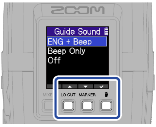 ZOOM - H2essential - Realización de ajustes/primer encendido - Ajuste de accesibilidad Realización de ajustes/primer encendido - Ajuste de accesibilidad