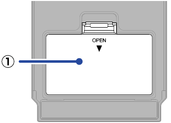 ZOOM - MS-80IR+ - Funciones de las piezas - Parte inferior Funciones de las piezas - Parte inferior