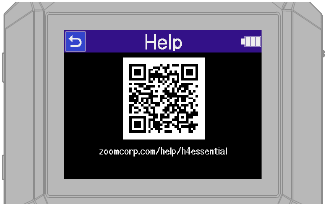 ZOOM - H4essential - Acceso a la ayuda en línea - Paso 2 Acceso a la ayuda en línea - Paso 2