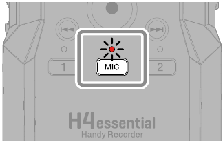 ZOOM - H4essential - Activación de pistas al grabar con el micro XY Activación de pistas al grabar con el micro XY