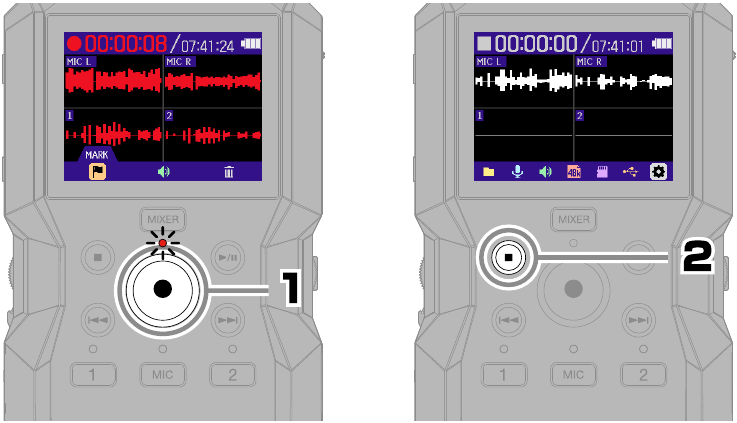 ZOOM - H4essential - Operación de grabación Operación de grabación