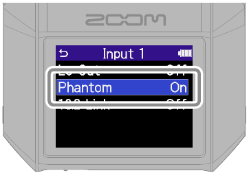 ZOOM - H6essential - Entradas 1–4 - Conexión de micrófonos dinámicos/de condensador - Paso 2 Entradas 1–4 - Conexión de micrófonos dinámicos/de condensador - Paso 2