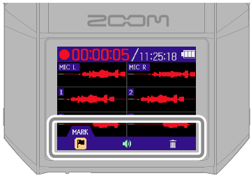 ZOOM - H6essential - Grabación: uso de la pantalla de grabación Grabación: uso de la pantalla de grabación