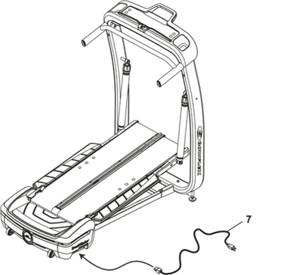 Bowflex - TreadClimber TC10 - Conecte el cable de alimentación al conjunto del pedal Conecte el cable de alimentación al conjunto del pedal
