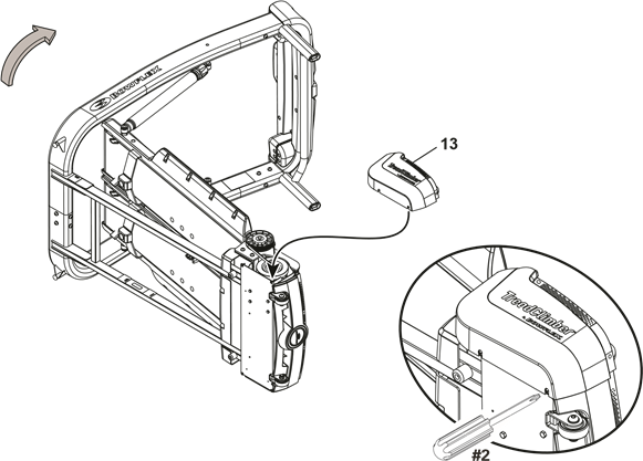 Bowflex - TreadClimber TC10 - Incline el conjunto del pedal.Fije la cubierta del motor izquierda Incline el conjunto del pedal.Fije la cubierta del motor izquierda