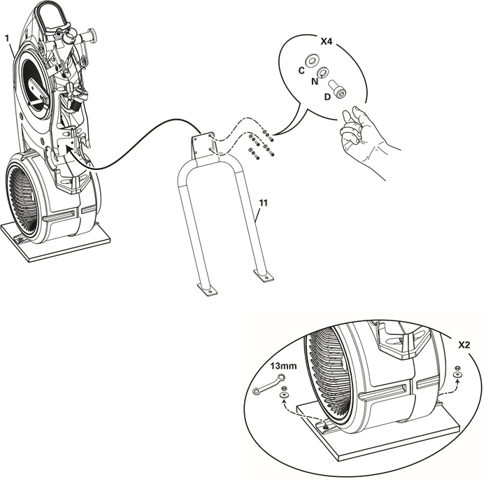 Bowflex - Max Trainer M3 - Montaje - Paso 1 Montaje - Paso 1