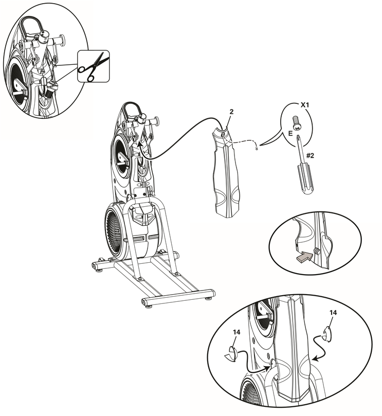 Bowflex - Max Trainer M3 - Montaje - Paso 3 Montaje - Paso 3