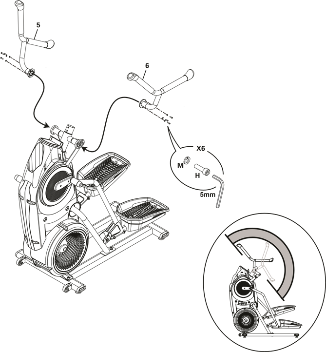 Bowflex - Max Trainer M3 - Montaje - Paso 7 Montaje - Paso 7