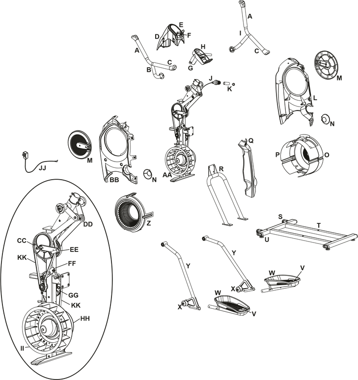 Bowflex - Max Trainer M3 - Piezas de mantenimiento Piezas de mantenimiento