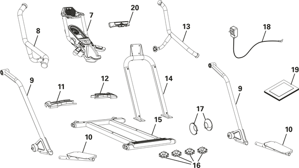 Bowflex - Max Trainer M8 - Piezas - Caja 2 Piezas - Caja 2
