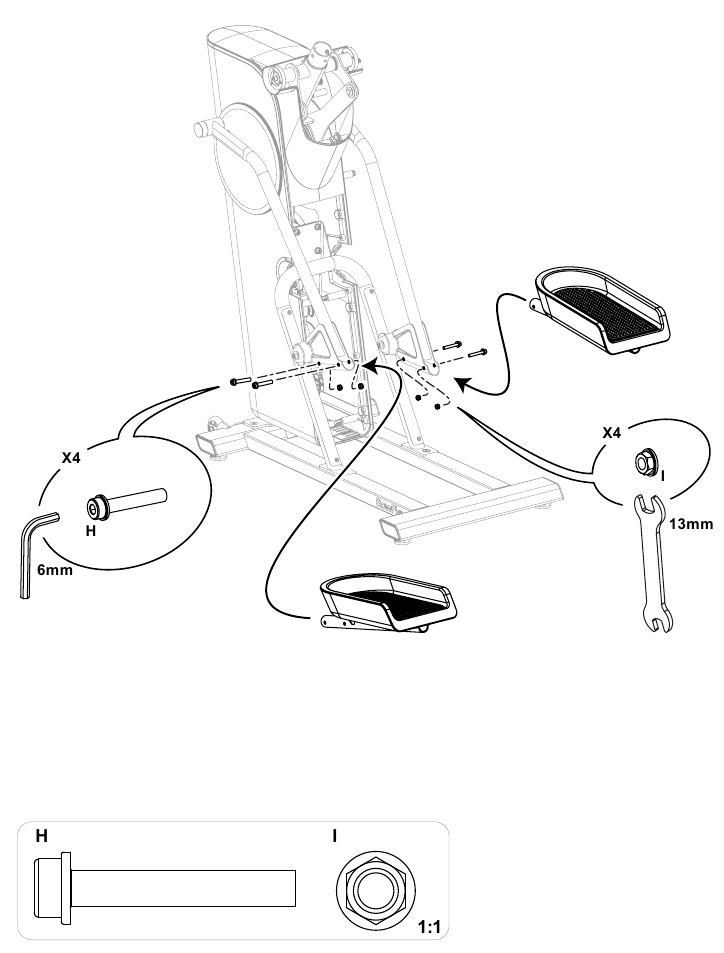 Bowflex - Max Trainer SE - Montaje - Paso 9 Montaje - Paso 9
